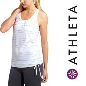 ATHLETA Bra Top Womens XS Multi Stripe Tinker Tank #215041 High Support VGUC